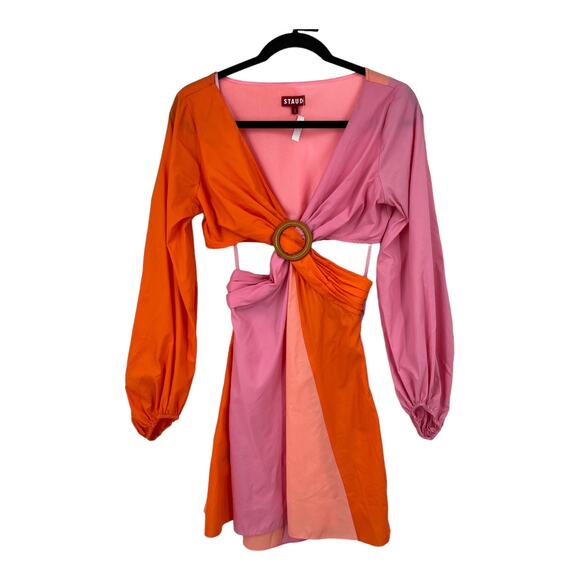 Staud dress Gulf A-line cutout minidress size 2 - Picture 2 of 10